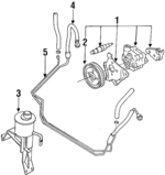 4911009G11 - : Power Steering Pump for Nissan: D21, Pathfinder Image