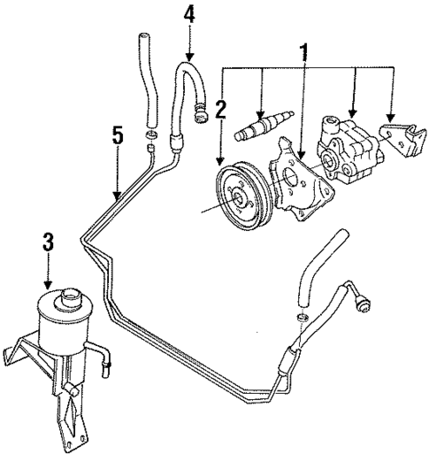 Pump & Hoses for 1989 Nissan D21 #0