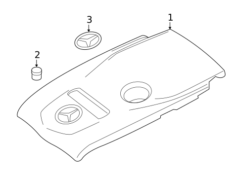 Engine Appearance Cover for 2018 Mercedes-Benz E300 #0