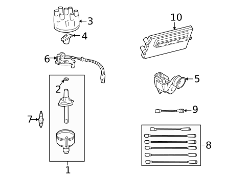 Ignition System for 1997 Dodge B2500 #0