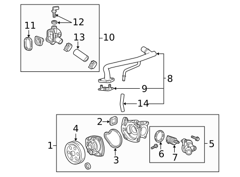 Water Pump & Related Components for 2016 Cadillac CT6 #0