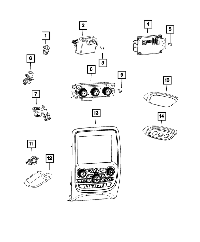68089105AA - Air Conditioners and Heaters: Hex Head Screw for Mopar Image image