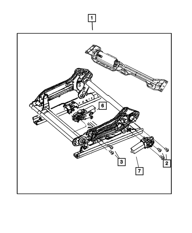 5134968AA - Interior Trim: Power Seat Adjuster for Mopar Image