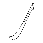 22169008258Q22 - Body: Lower Quarter Trim for Mercedes-Benz Image