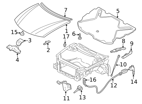 Hood & Components for 1997 Buick Regal #0