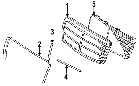 Grille for 1995 Mercedes-Benz E 320 #0