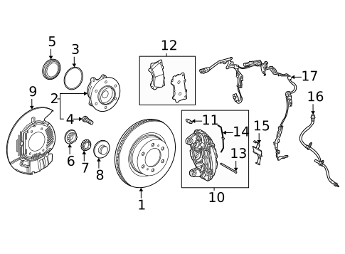 Front Brakes for 2023 Lexus LX600 #1