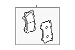 446560380 - Brakes: Brake Pads for Lexus: GX550, LX600, LX700h Image