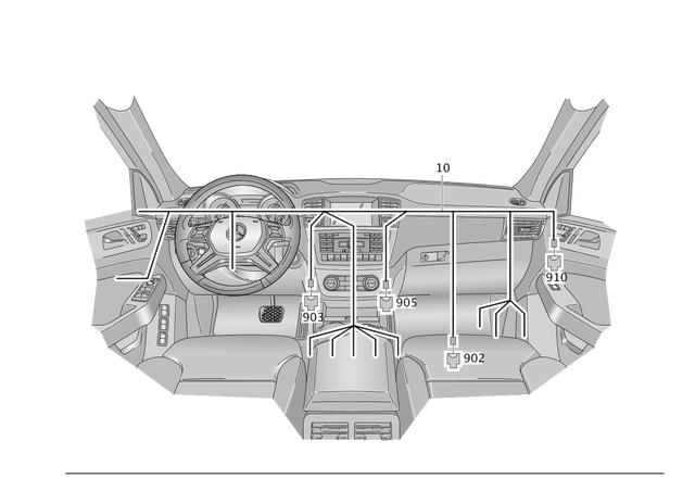 1664406536 - Electrical Equipment and Instruments: Electrical Wiring Harness for Mercedes-Benz: GL350, GL450, GL550, GL63 AMG, GLE300d, GLE350, GLE400, GLE63 AMG, GLS350d, GLS450, GLS550, ML250, ML350, ML400, ML550, ML63 AMG Image image