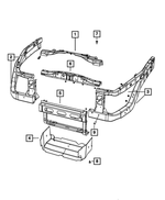 55112593AA - Cooling: Grille Bumper for Ram: Dakota Image
