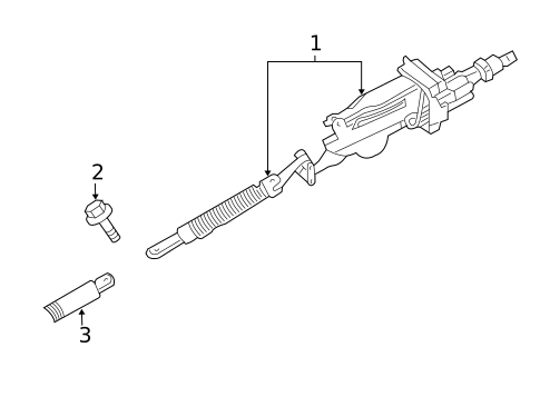 Steering Column Assembly for 2008 Chrysler 300 #0
