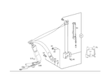 2208604285 - Driver Seat: Seat Belt for Mercedes-Benz: S430, S55 AMG Image