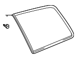 6271048130 - : Quarter Glass for Toyota: Highlander Image