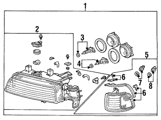 33101SP0A03 - : Headlamp Assembly for Acura Image