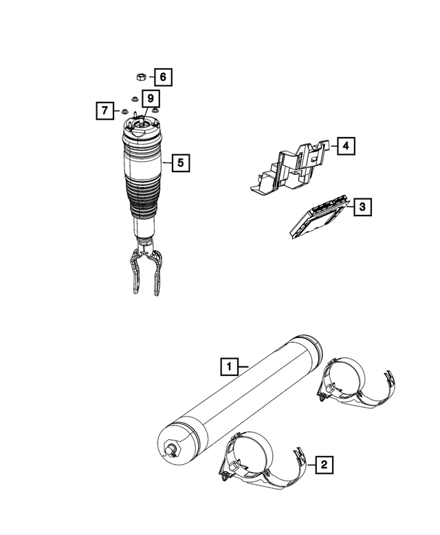 56029455AE - Front Suspension: Air Suspension Module for Mopar Image image