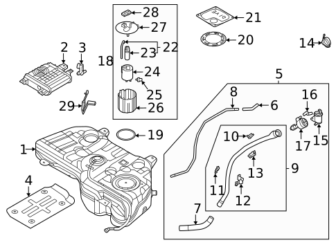 Emission Components for 2025 Hyundai Tucson #1