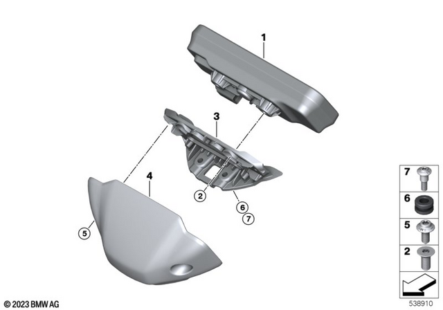62115B570A9 - Navigation &amp; Communication: Instrument Cluster - Tft-display for BMW-Motorrad Image image