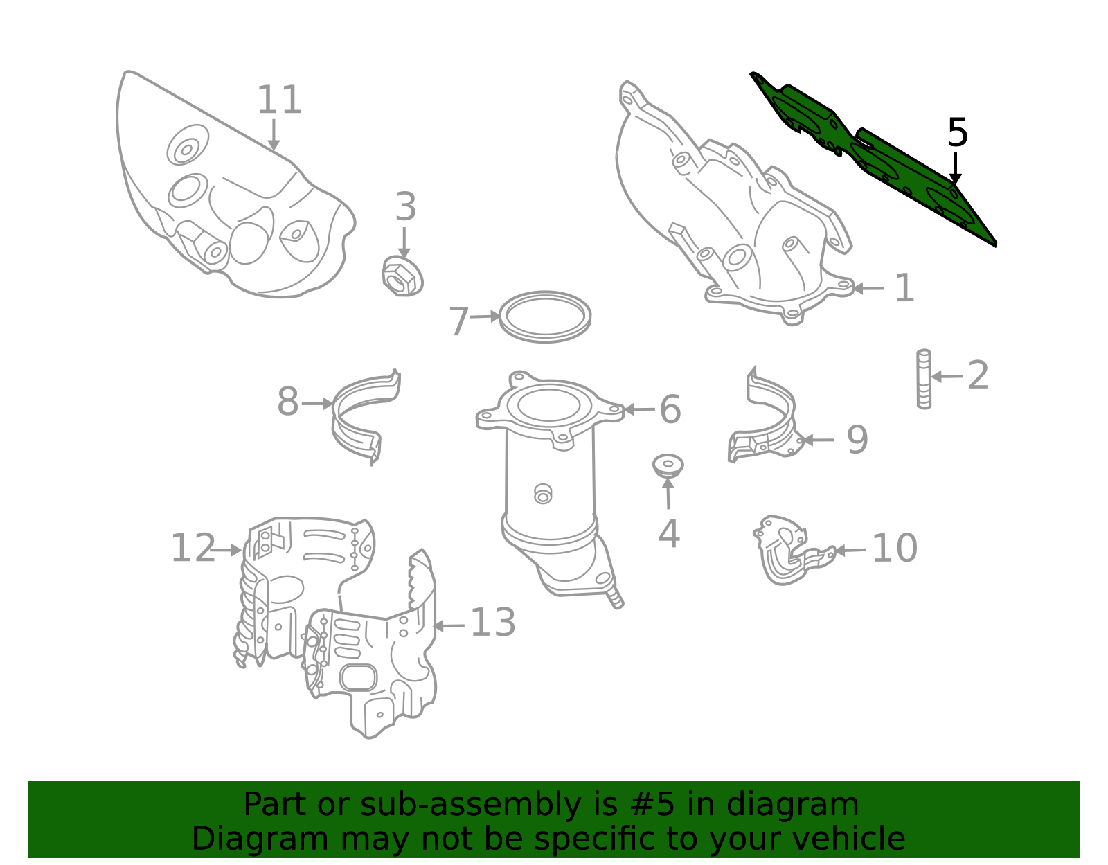CY01-13-460A - Gasket 2007-2015 Mazda | Bam Wholesale Parts