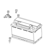 BM0H7700AA - Electrical: Storage Battery for Chrysler: 200, Pacifica, Voyager | Dodge: Grand Caravan | Jeep: Grand Wagoneer, Wagoneer, Wrangler | Ram: 1500, 1500 Classic, 2500, 3500 Image