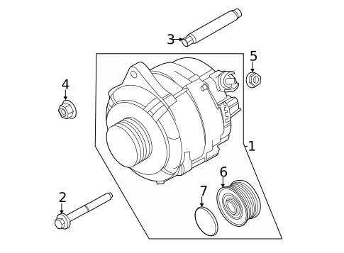Alternator for 2021 Ford Transit-250 #1