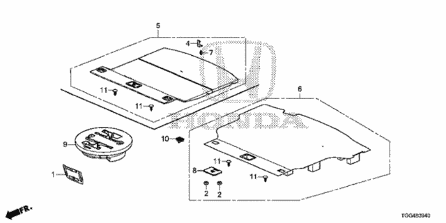 Rear Floor for 2020 Honda Civic #0
