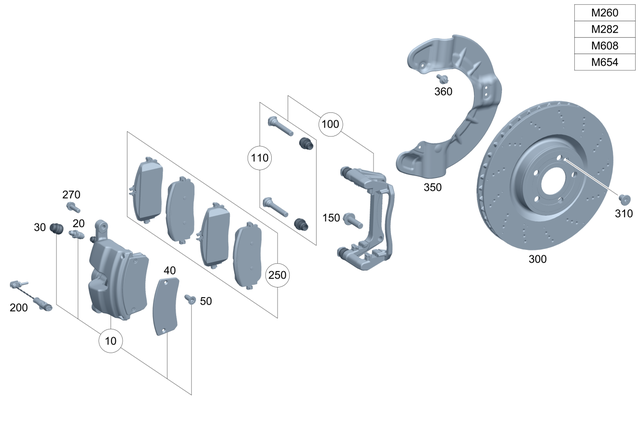 4205303 - : Disk Brake Pad for Mercedes-Benz Image