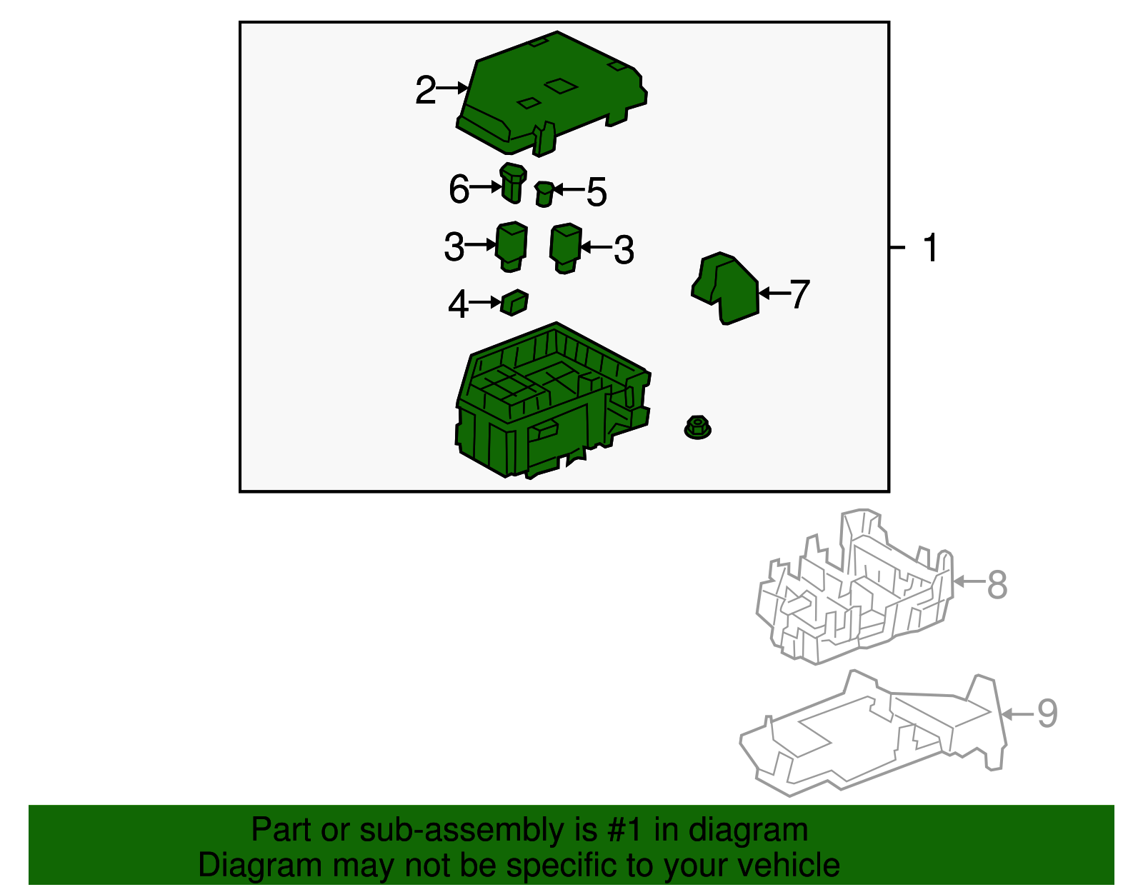 2013-2014 Chevrolet Traverse Accessory Wiring Junction Block