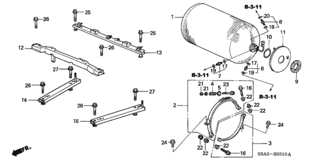 Fuel Tank (CNG) for 2001 Honda Civic #0