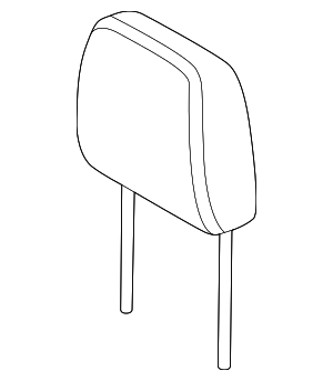 LK4Z99611A08CH - Body: Headrest for Ford Image