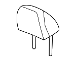 81140T90A41ZH - Body: Headrest for Honda Image