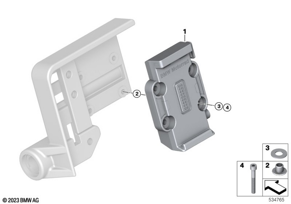 ゆー 65908354256 - Mount Cradle Without Audio Mode 2012-2025 BMW