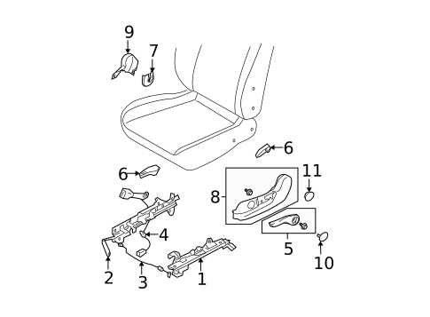 Tracks & Components for 2004 Subaru Impreza #1