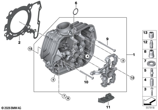 11127105472 - : Cylinder Head Gasket Right for BMW-Motorrad Image