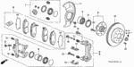 1463S01A01 - Chassis: CALIPER SET, FR. for Honda Image