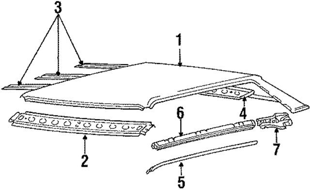 811817021 - Body: Roof Panel for Audi Image