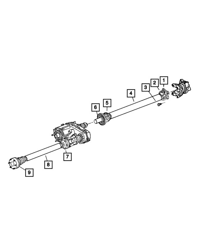 GR015694AB - Propeller Shafts and U-Joints: U-joint Kit, Rear for Mopar Image