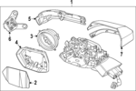 87610DO500 - : Mirror Assembly for Kia: EV9 Image
