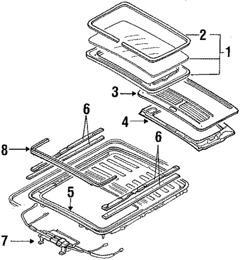 Sunroof for 1988 Mazda 929 #0