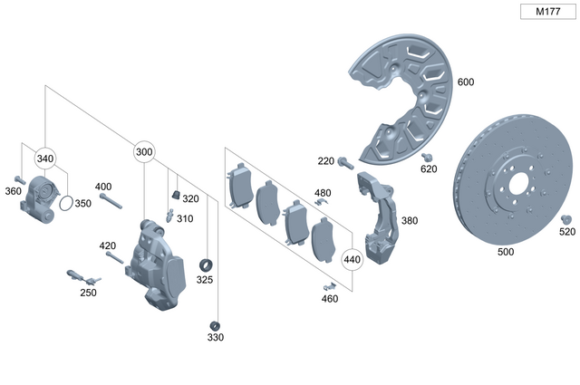 4236301 - Brake System: Disk Brake Pad for Mercedes-Benz: S63 AMG E Performance Image
