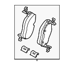 1EA698151D - Brakes: Brake Pads for Audi Image