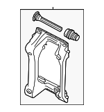 1EA615125C - Brakes: Caliper Support for Audi Image