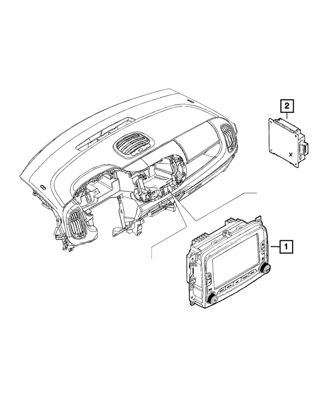 6KG64MXHAA - Electrical: Multi Media Radio for Mopar Image image