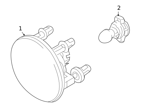 Fog Lamps for 2010 Ford Explorer Sport Trac #1