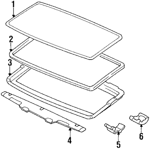 Sunroof for 1991 Toyota Pickup #0