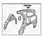 88954952 - Body: Quarter Panel for Pontiac: Aztek Image