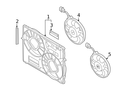Cooling Fan for 2013 Audi Q7 #0