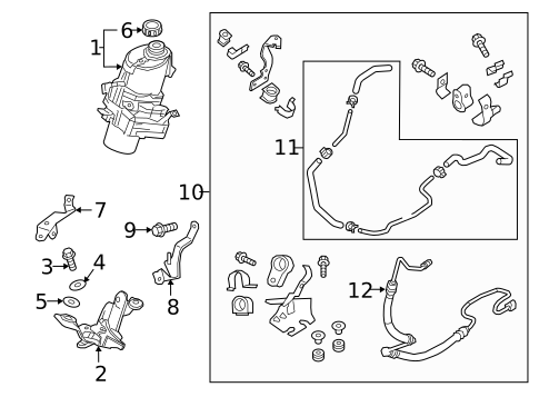 Pump & Hoses for 2018 Infiniti Q50 #0