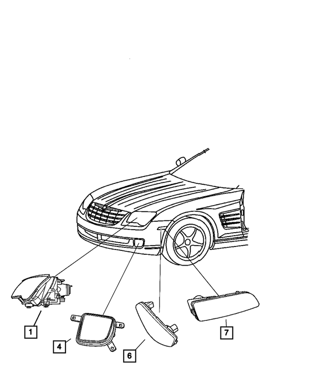 « 5097518AA – Electrical : Gabarit Feu, Côté Droit pour Mopar Image »