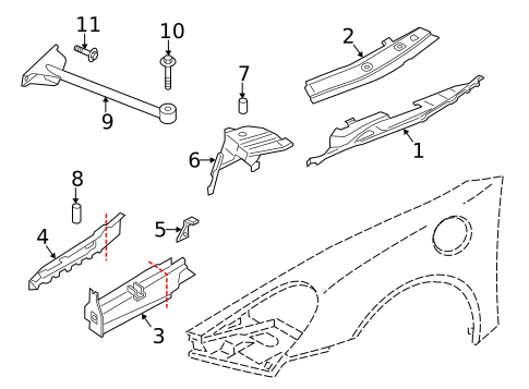 Structural Components & Rails for 2016 Porsche Boxster #0