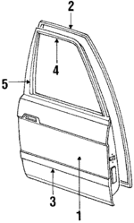 8464162B00 - : Weatherstrip for Suzuki Image